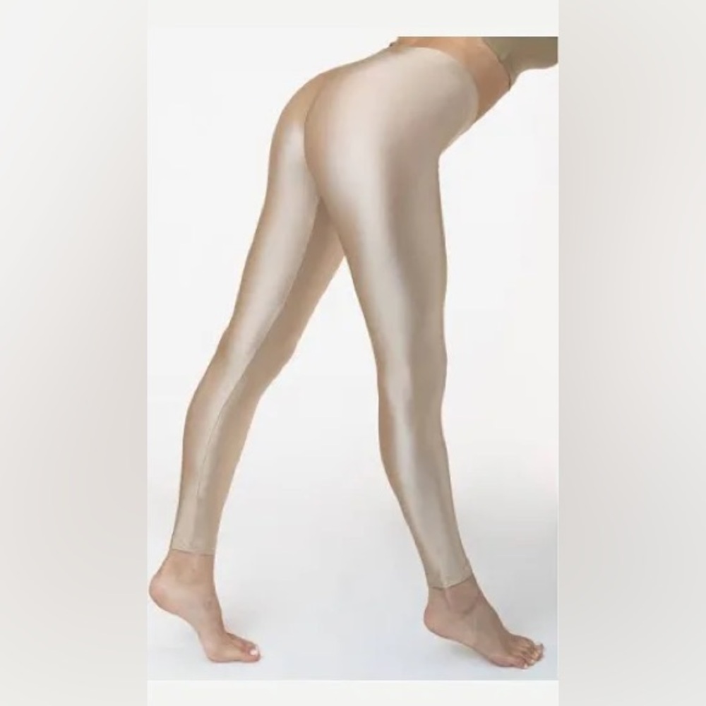 Los Angeles Apparel (Formerly American Apparel) Nylon Tricot Leggings. Small.